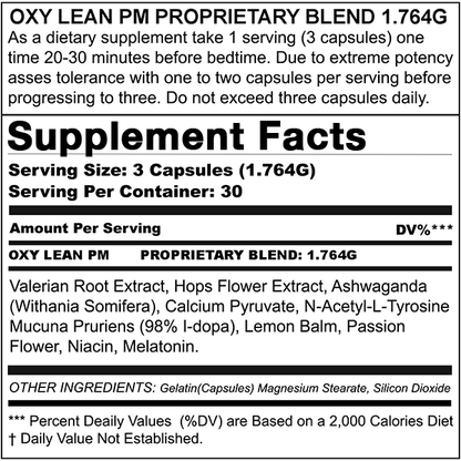 OXY LEAN PM PREMIUM SLEEP FORMULA